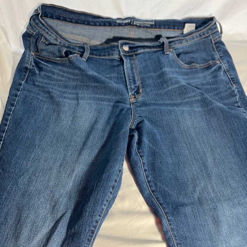 Old Navy Jeans Curvy and Mid-Rise with 4 Pockets Size 20R Medium Blue